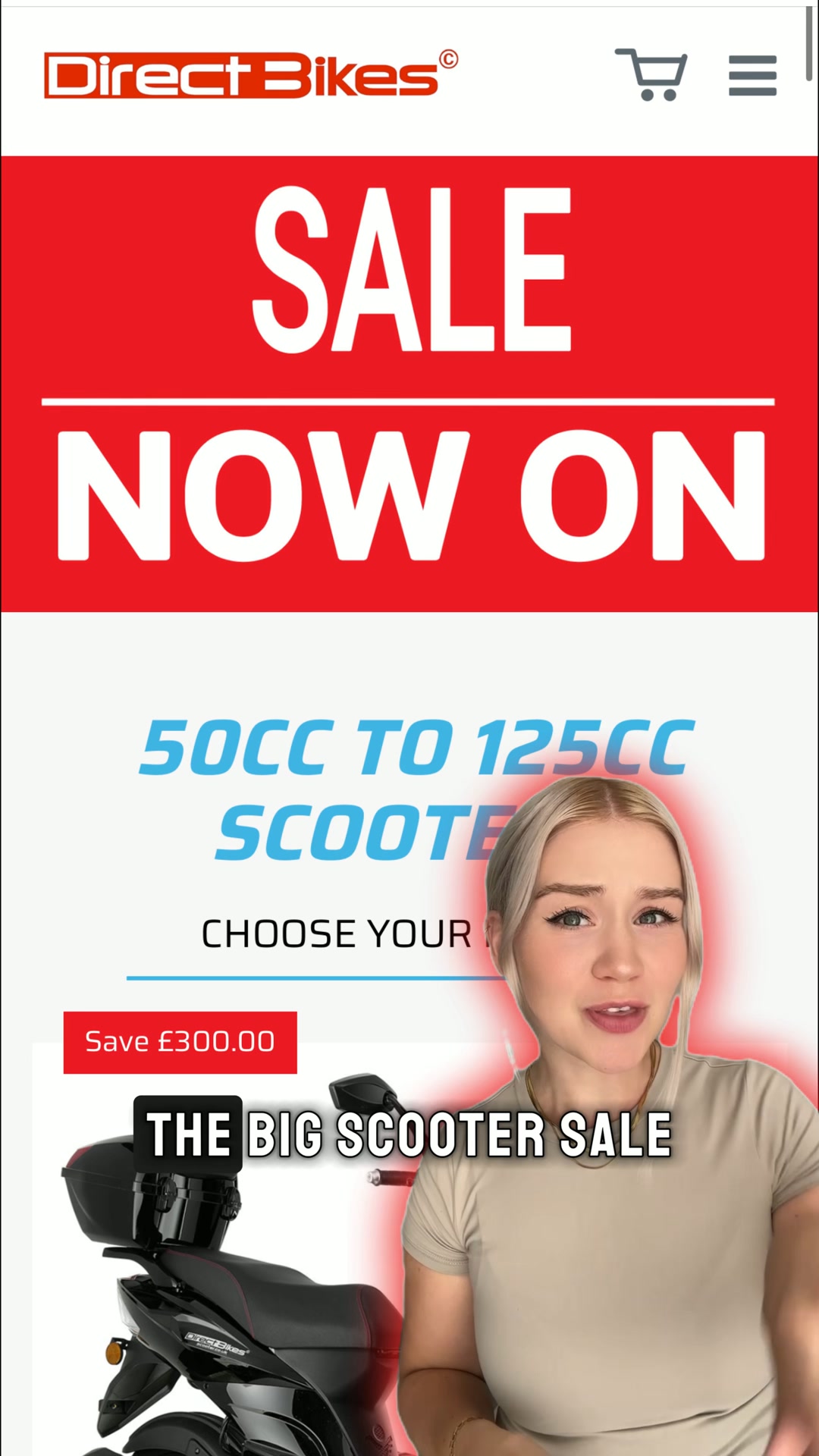 SCOOTER SALE Only £63 per month