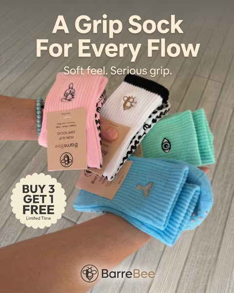 Finally: Pilates Socks That Grip Both Ways