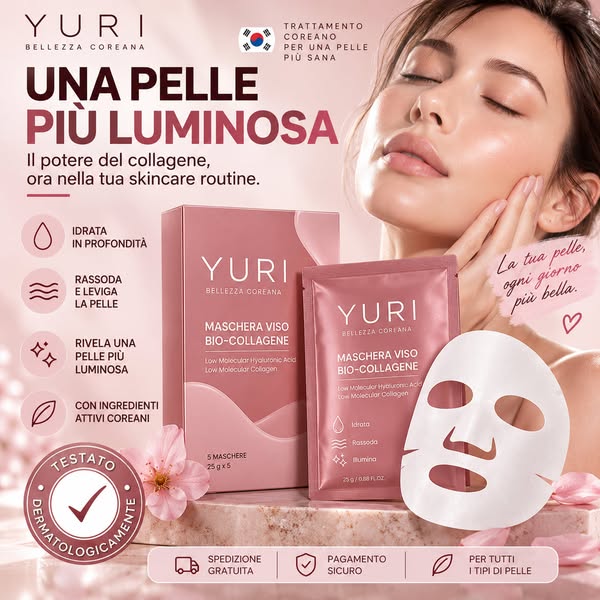Maschera Viso al Biocollagene – Idratazione Notturna
