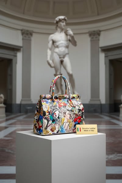 Sac en cuir Mahena "Muse" • Fait en Italie