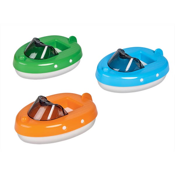 Bateau à moteur AquaPlay Bateau à moteur bleu vert ou orange - prix pour 1 pièce
