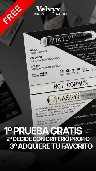 PRUEBA LOS PERFUMES GRATIS ANTES DE DECIDIR ​