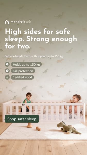 Beds with safety rail