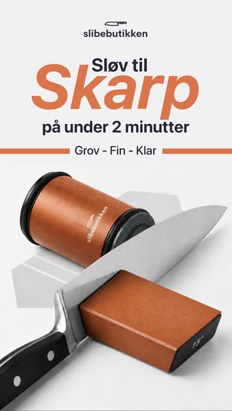 Årets knivsliber 2026, nu til super-tilbud. Gør det til en fornøjelse at stå i køkkenet! Forvandl alle dine knive derhjemme til professionel