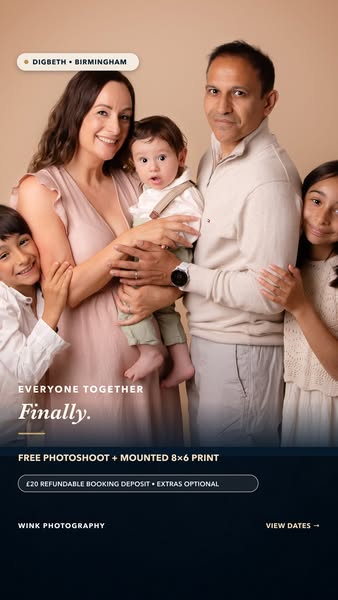 Free Birmingham family session + print