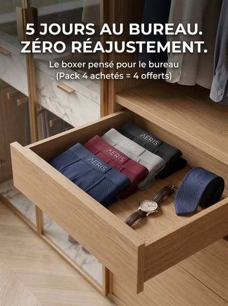 Enfin, des sous-vêtements qui ne cisaillent plus le ventre après 2 heures de réunion !