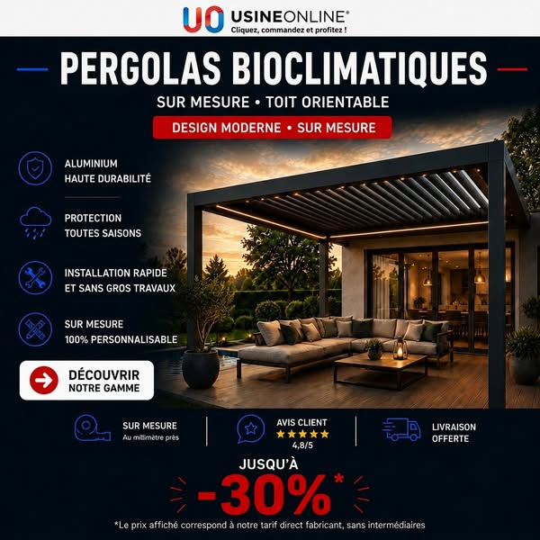 Prix usine - Jusqu'à -30% !