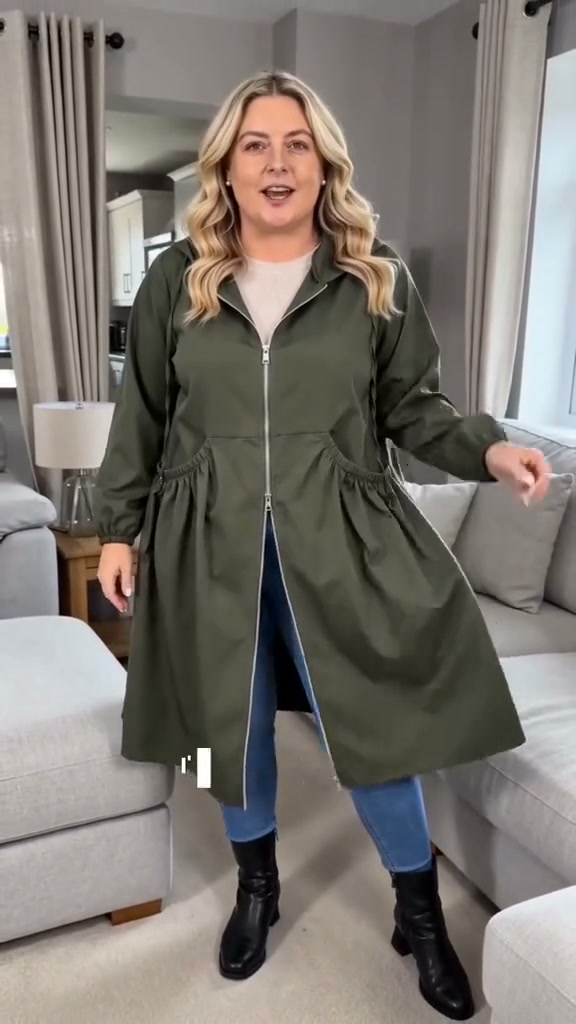 Limited Time 50% Off! Plus Size | Women's Mid-Length Hooded Everyday Jacket