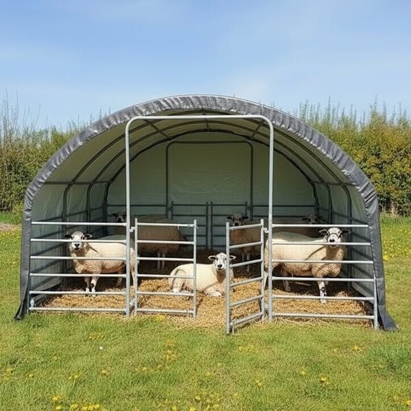 Heavy Duty Field Shelter 4m × 4m for Sheep, Pony & Lambing