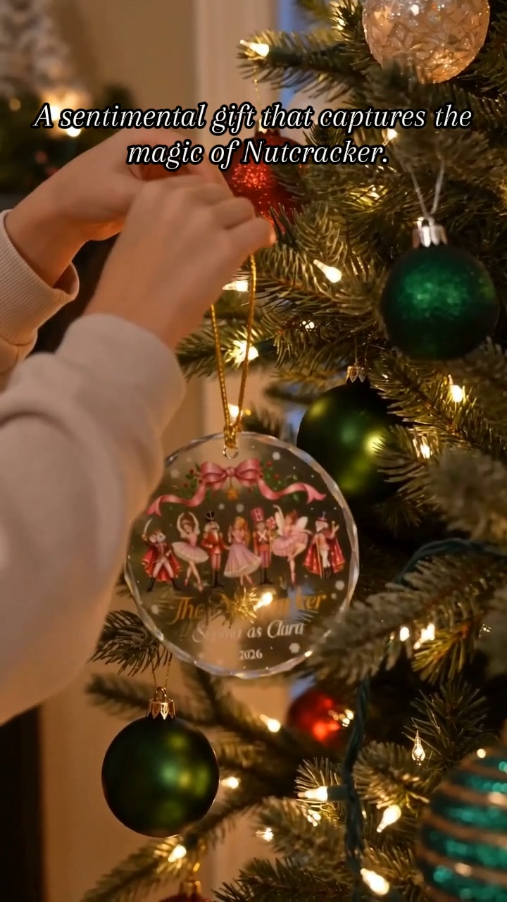 Personalized Ballet Crystal Ornament