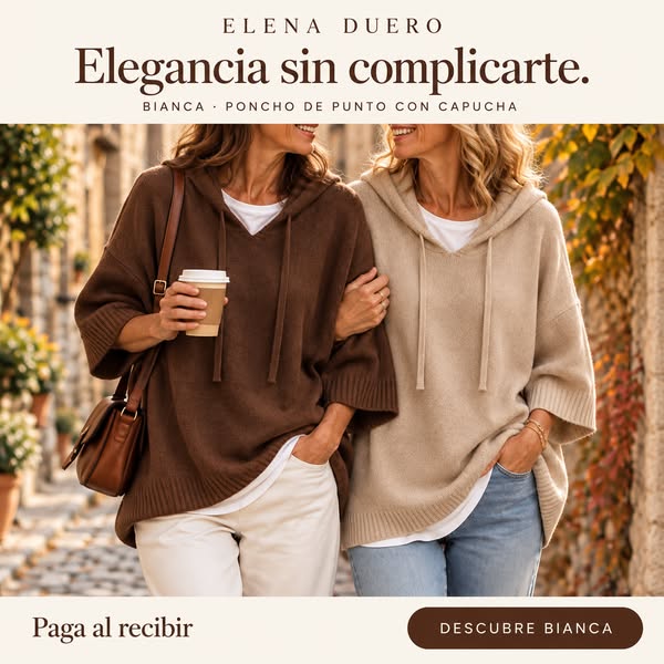 El poncho que vas a llevar todo el otoño
