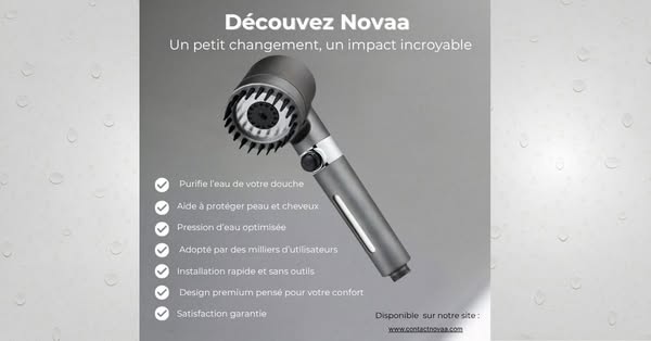 Et si le secret d’une meilleure peau et de cheveux plus doux commençait simplement sous votre douche ?