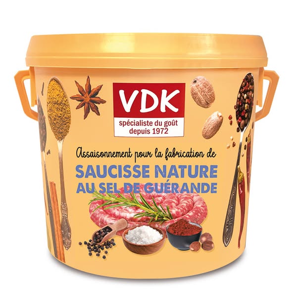 SAUCISSE NATURE AU SEL DE GUÉRANDE