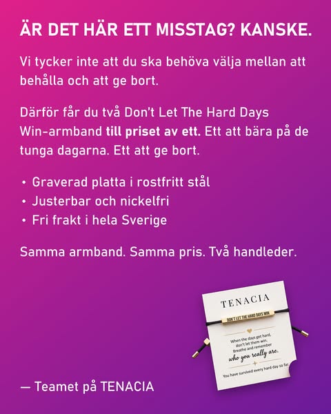 5 skäl till att armbandet aldrig tas av