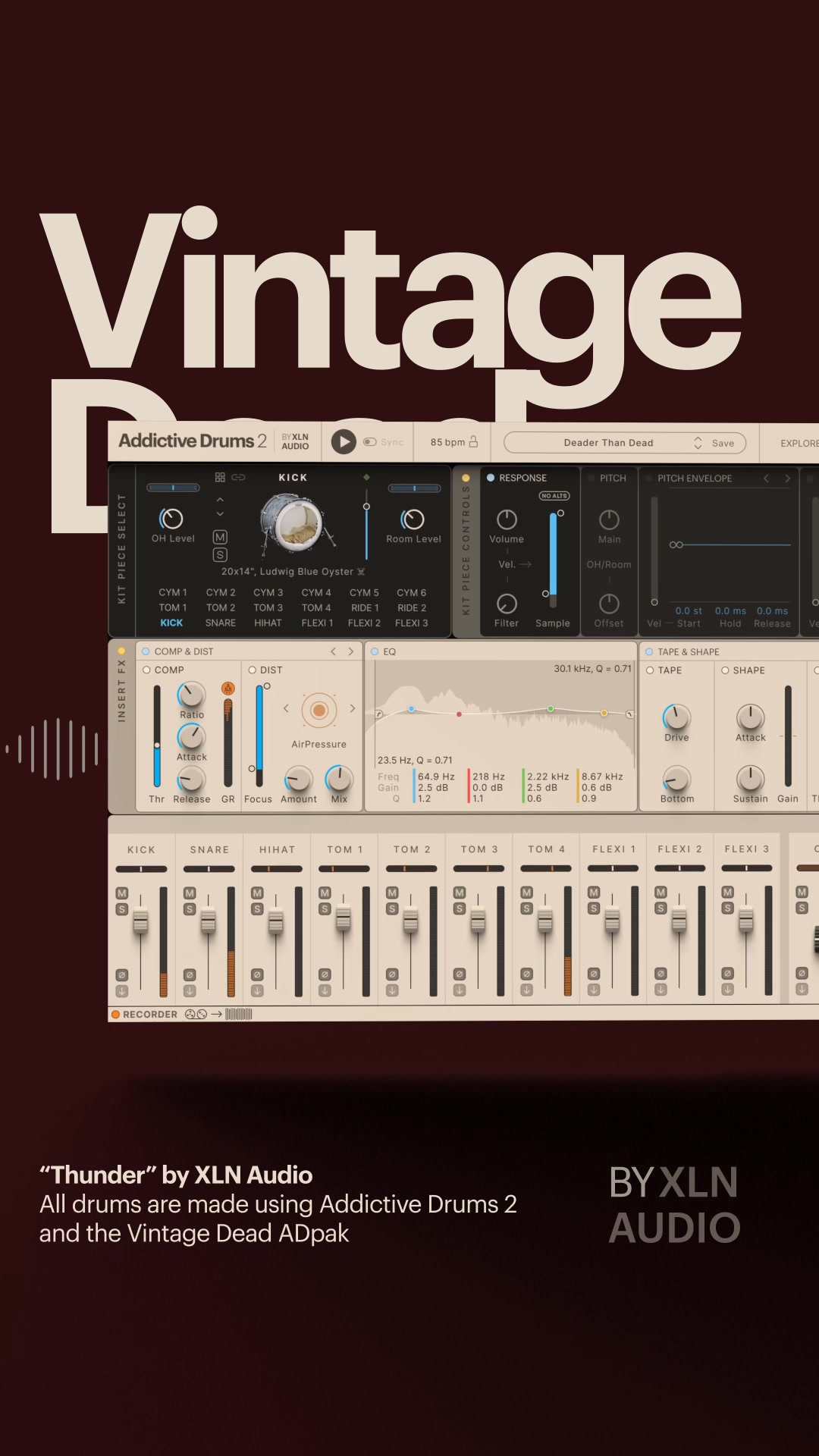 Vintage Dead for Addictive Drums 2 by XLN Audio