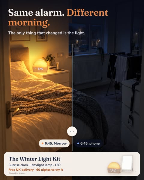 Same alarm. Different morning.