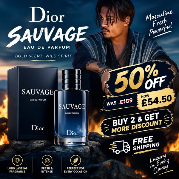 50% OFF Sauvage – Now £54.50
