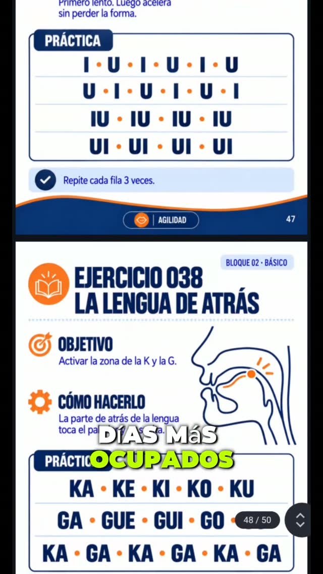 Anúncio de Ejercicios de Dicción