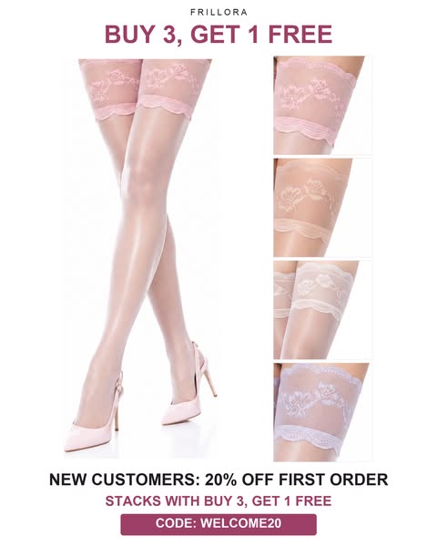 Sheer Lace Thigh-High Stockings