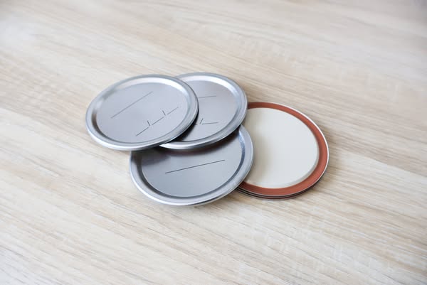 Set van 20 losse wide mouth mason jar dekselplaatjes