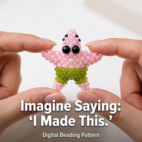 3D Beaded Starfish — Seed Bead Pattern