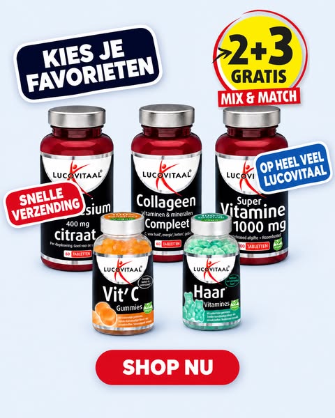 2+3 gratis op heel veel Lucovitaal