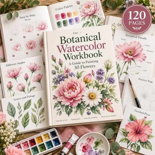 Paint Beautiful Watercolor Flowers Step by Step