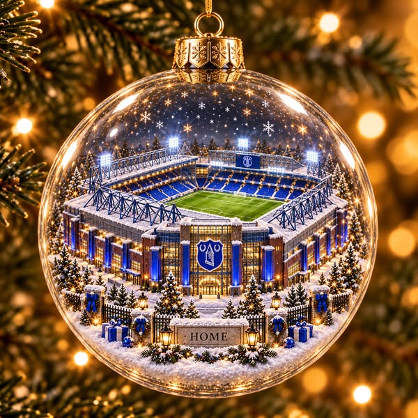 Nil Satis Nisi Optimum Light-Up Football Christmas Globe Ornament