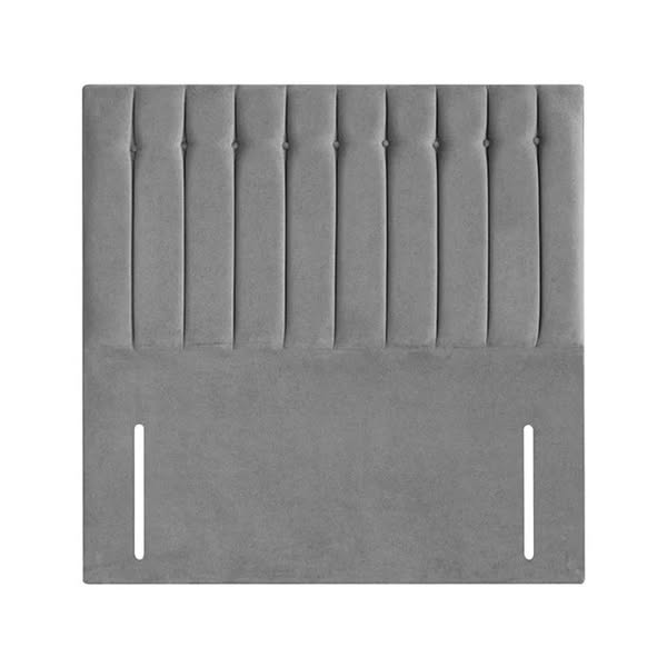 W & S Lilac Floor Standing 54 inches Tall Upholstered Headboard, Super King: 6Ft