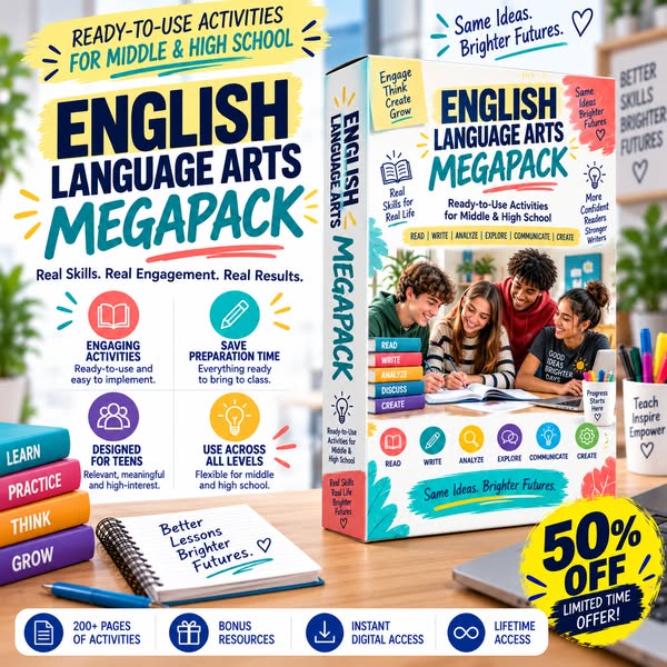 English Language Arts Megapack — 50% OFF