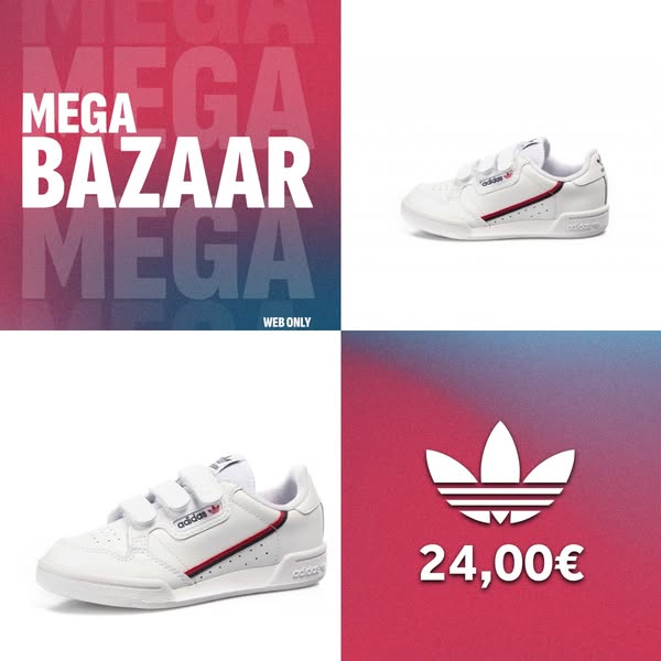 adidas Originals CONTINENTAL 80 CF C EH3222 Λευκό