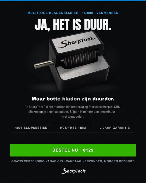 Bladenslijper SharpTool 2.0