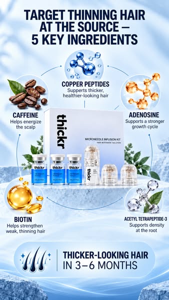 Powered by copper peptides, built for thinning hair