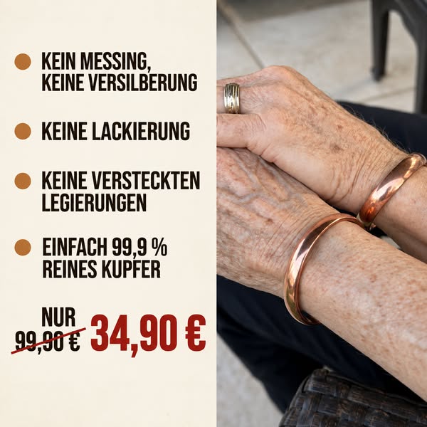 Schmuck aus 99,9 % reinem Kupfer