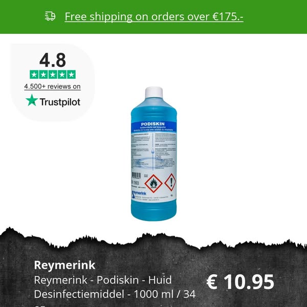 Reymerink - Podiskin - Huid Desinfectiemiddel - 1000 ml / 34 oz