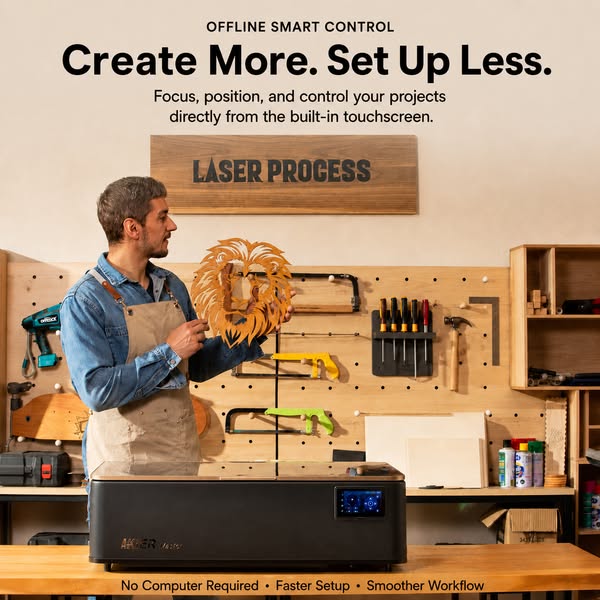 iKier Master 50W CO2 Laser Cutter