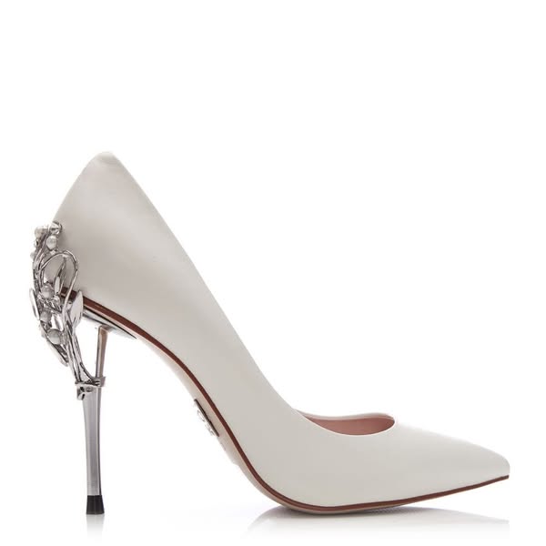 Moda In Pelle Illari Ivory Leather 39 Size: UK 6 / EU 39