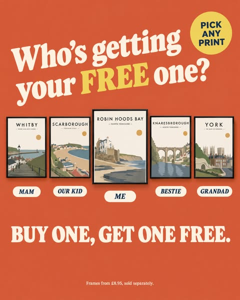 Buy one, get one FREE