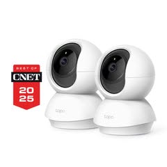 C210 Indoor 2K Pan/Tilt/Zoom Security Camera Twin with Advanced Night Vision