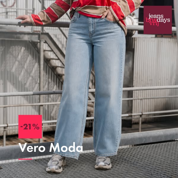 21% korting op alle Vero Moda jeans