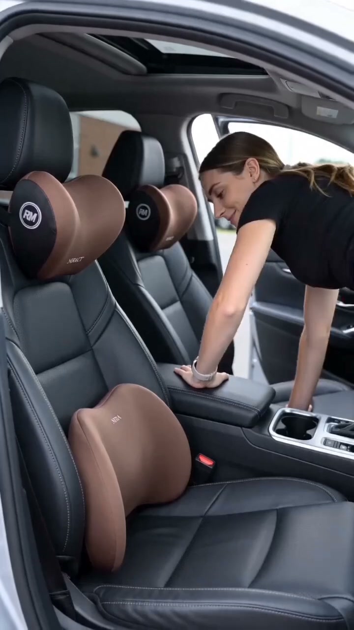 Car Neck & Lumbar Support Pillow Set