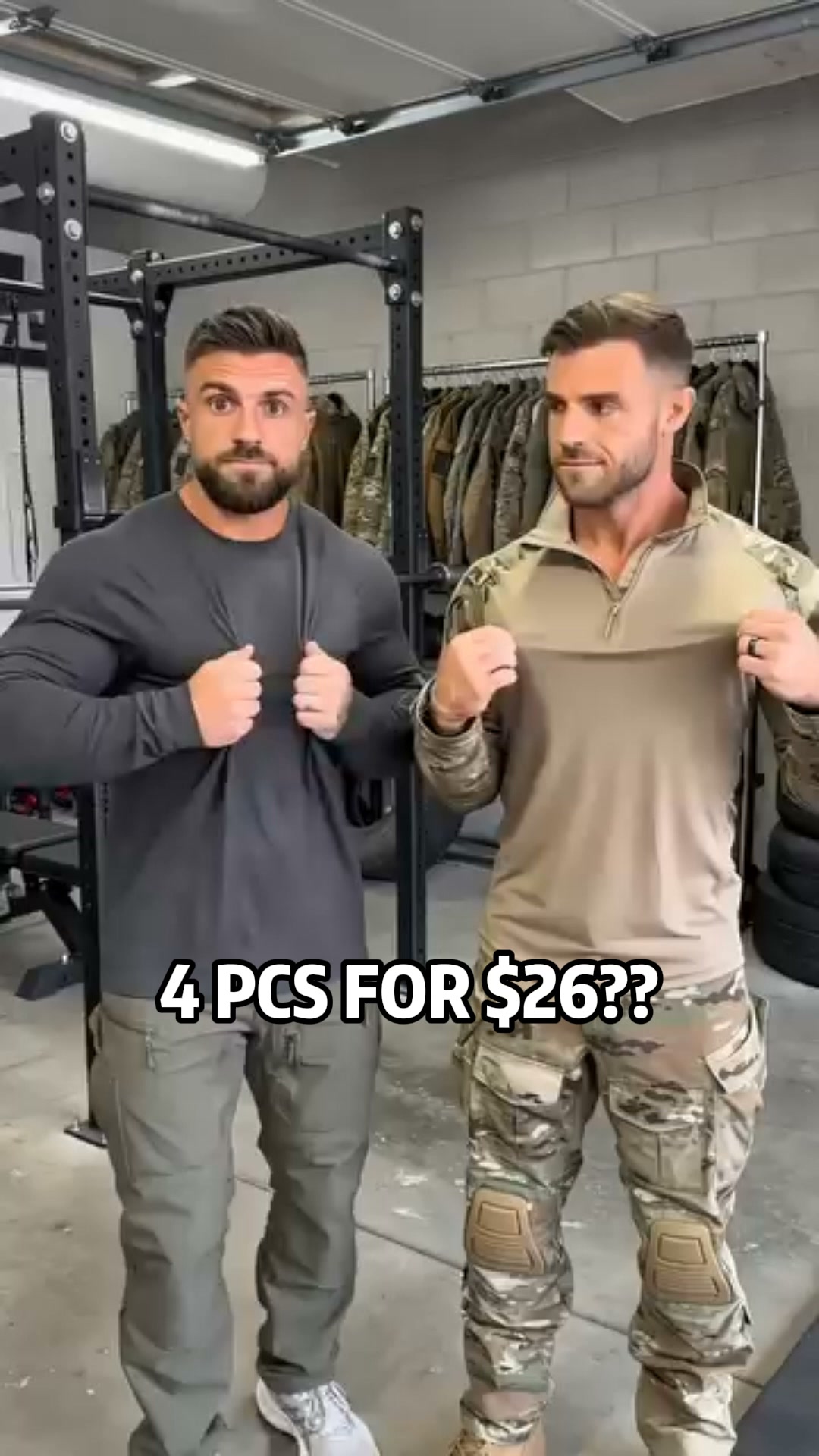 Men’s Multi-Pocket Quarter-Zip Tactical Top – Built Tough, Moves Easy