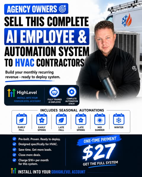 Sell This GHL AI Employee & Complete Automation System Today
