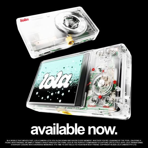 Lola Digital Camera - Clear Shell