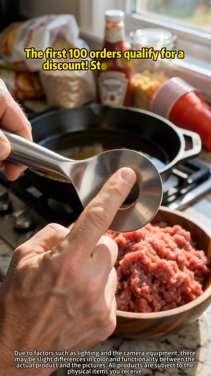 2-Pack Stainless Steel Meatball Maker Spoon