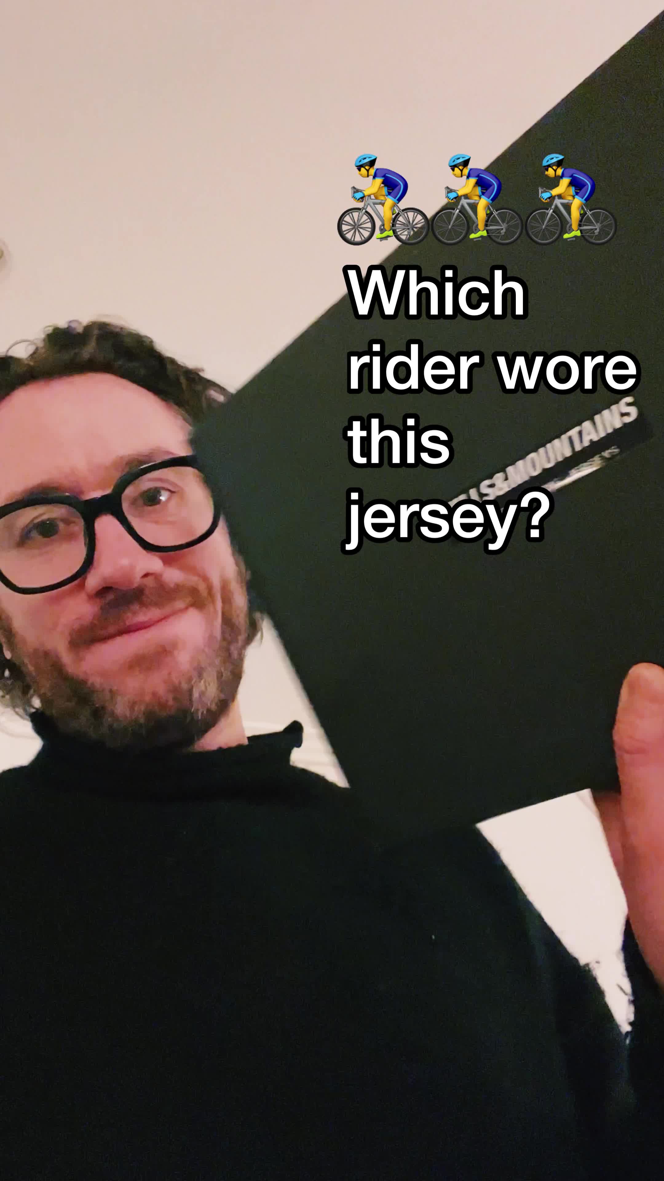 Can you guess the rider?