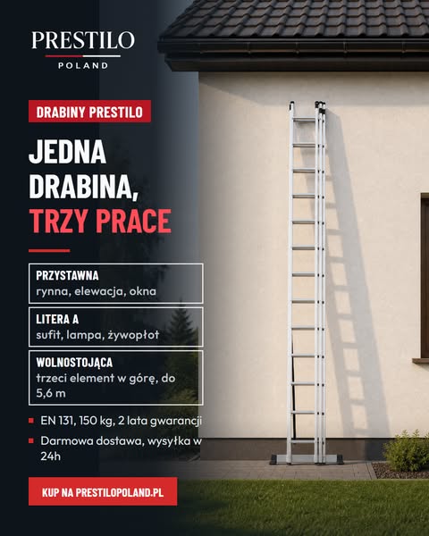 Jedna drabina, trzy ustawienia