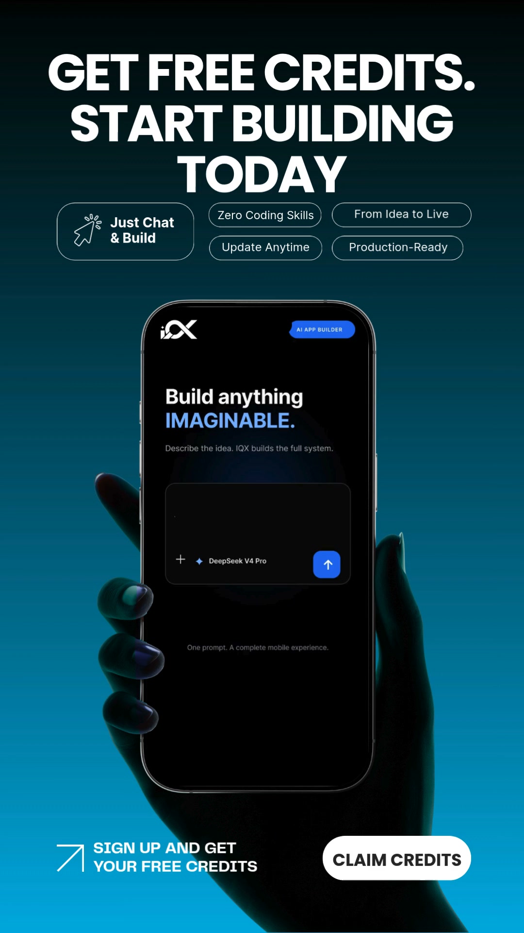Turn Prompts Into Products With IQX. Try it for free.