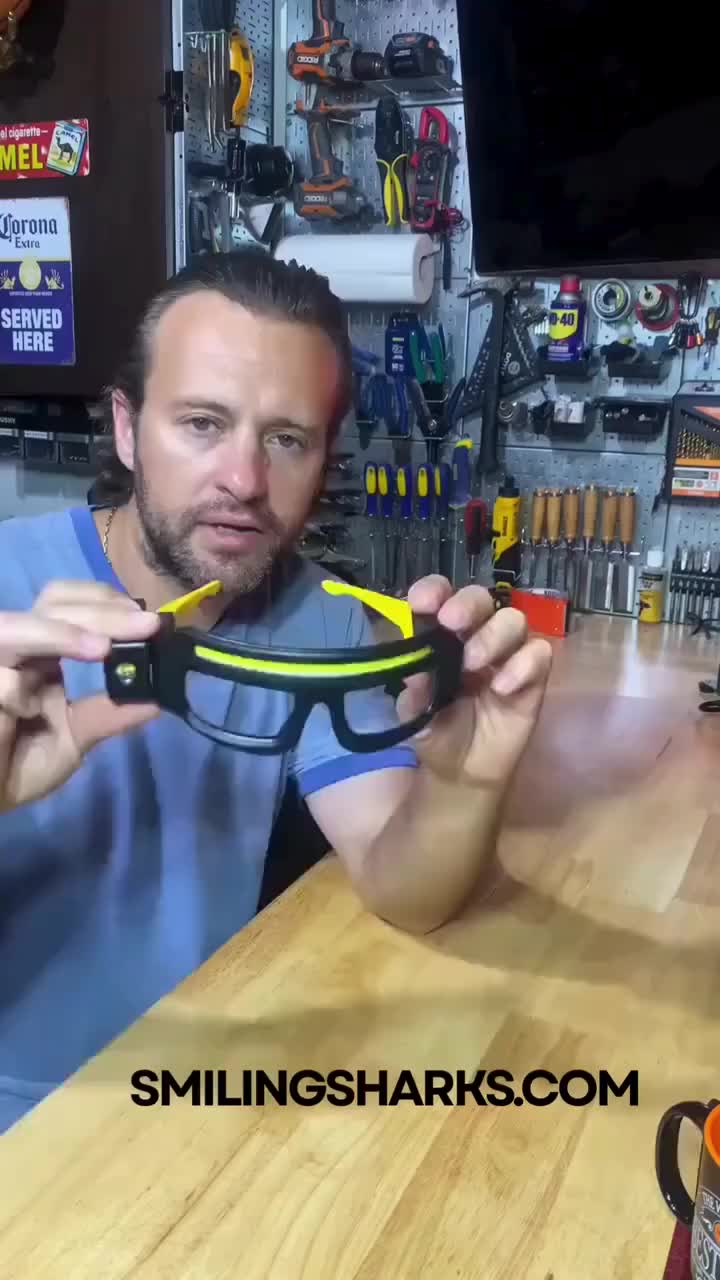 Hand-Wave Sensing Glasses Headlamp