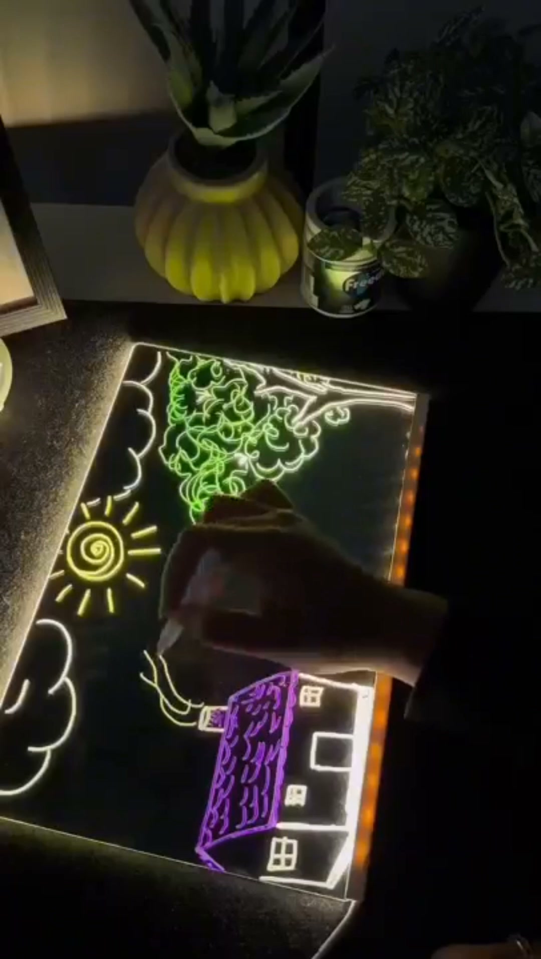 Van tekening naar lichtkunstwerk!